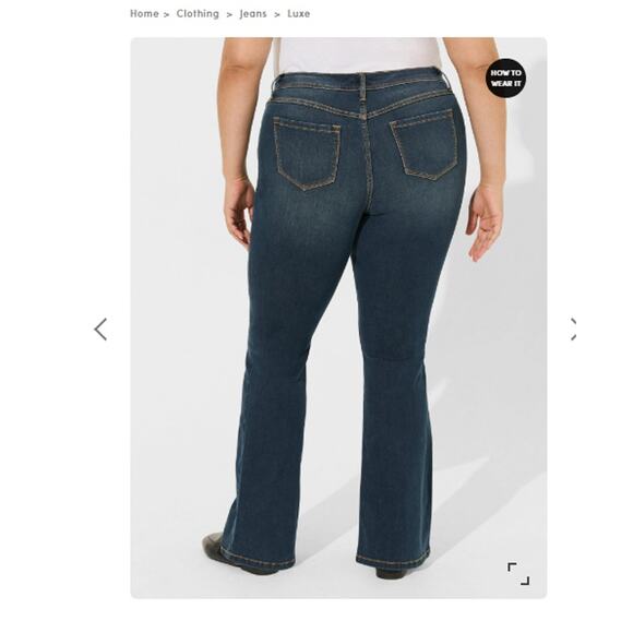 Torrid Jeans Womens 20 Short Bootcut Stretch Comfortable Western Boho Comfy - Picture 5 of 9